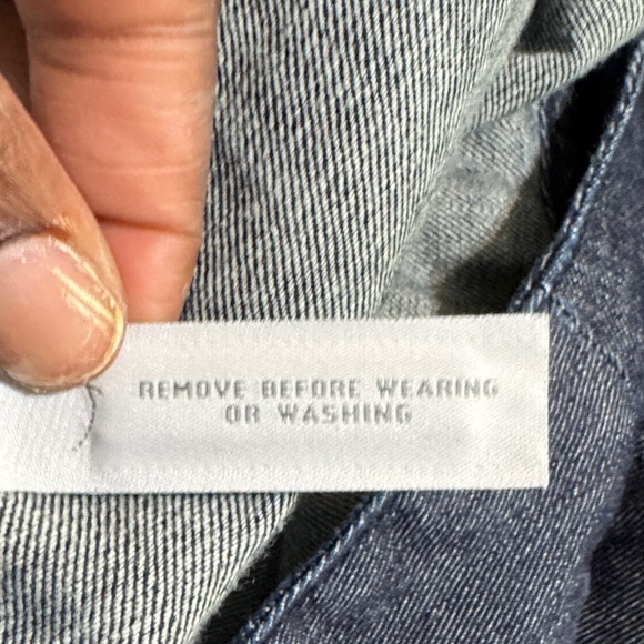 Ann Taylor Dark Blue Denim Wrap Skirt Button Detail size 12 Casual Twee Preppy - Picture 8 of 11